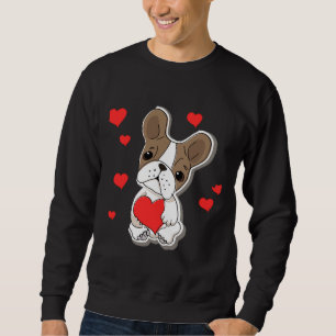 French Bulldog Illustration Funny Cute Puppy Sweatshirt
