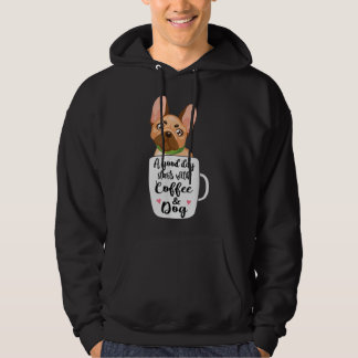 French Bulldog in a coffee cup dog mum Hoodie