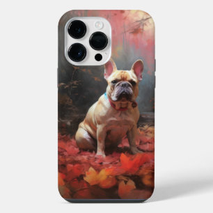 French Bulldog in Autumn Leaves Fall Inspire iPhone 14 Pro Max Case