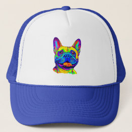 French Bulldog in Colours Trucker Hat