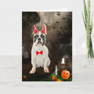 French Bulldog in Halloween Costume  Card