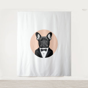 French Bulldog in Tuxedo Tapestry