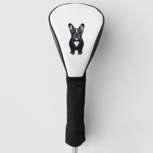 French Bulldog in Tuxedo Wearing Glasses  Golf Head Cover