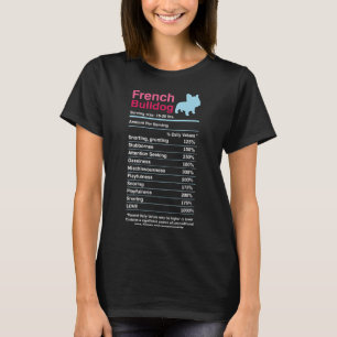French Bulldog Ingredient Lists T-Shirt