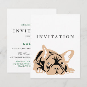 French Bulldog Invitation