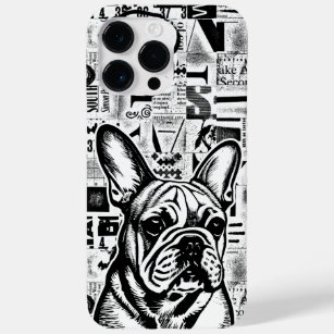 Iphone Case - Frenchie Bull Dog - Gangster Version - Black