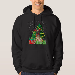 French Bulldog Jester Hat Christmas Tree Lights Xm Hoodie