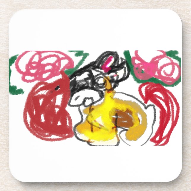 french bulldog  joy coaster (Front)