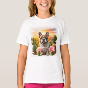 French Bulldog Kaktus französische Bulldogge T-Shirt