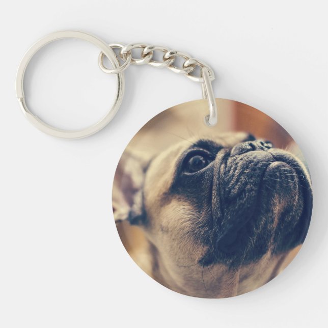 french bulldog key ring (Front)