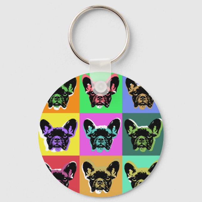 French bulldog key ring (Front)