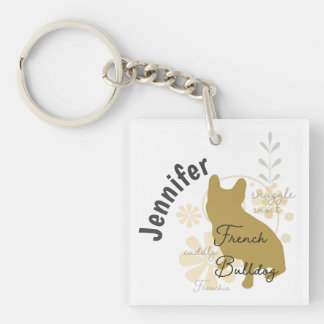 French Bulldog Key Ring