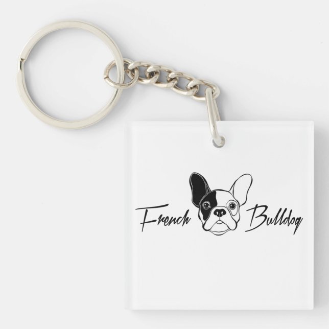 French Bulldog Key Ring (Front)
