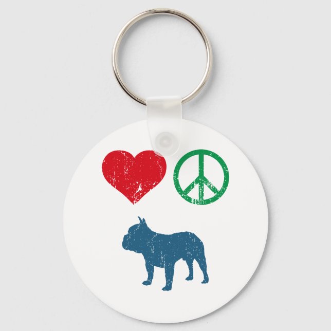 French Bulldog Key Ring (Front)