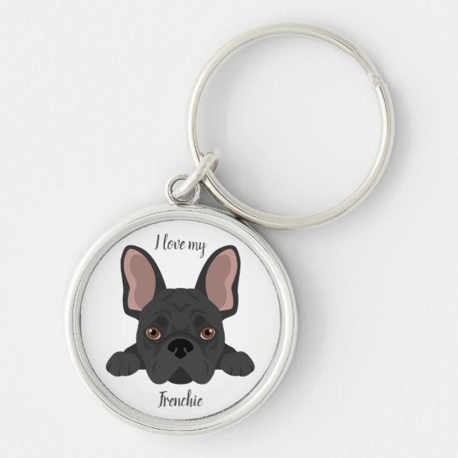 French bulldog key ring (Front)