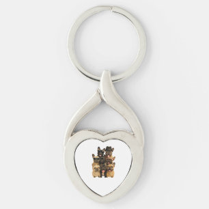 French Bulldog Key Ring