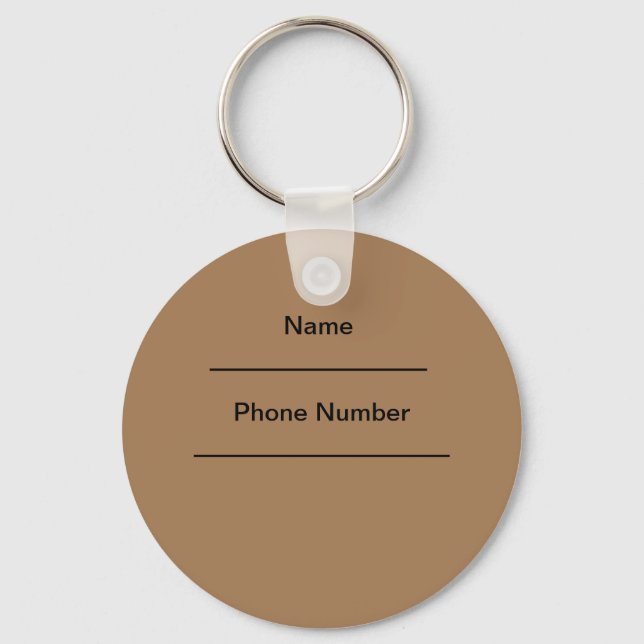 French Bulldog Keychain  (Back)