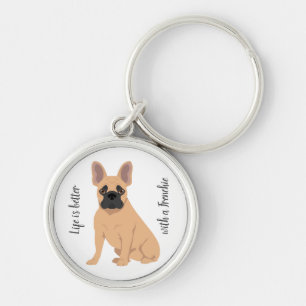French Bulldog keychain. Any coat color of your ch Key Ring