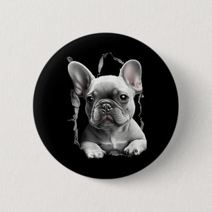 French Bulldog Kids Clothes Frenchie Dad Mum 6 Cm Round Badge
