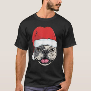 French Bulldog Kids Santa Dog Lover Christmas Gift T-Shirt