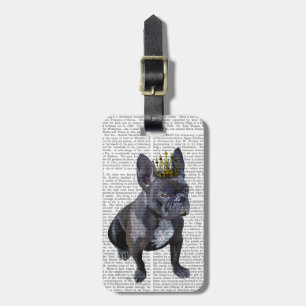 French Bulldog King Luggage Tag