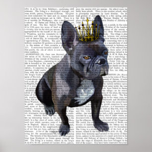 French Bulldog King Poster