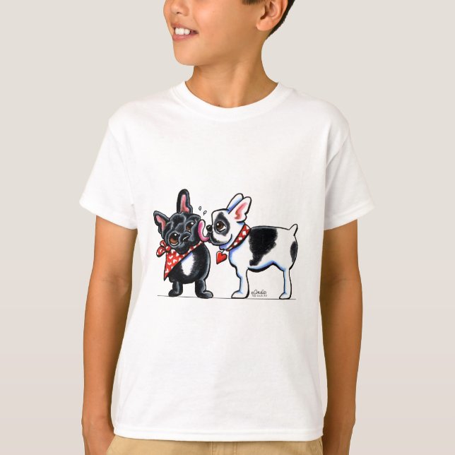 French Bulldog Kiss T-Shirt (Front)