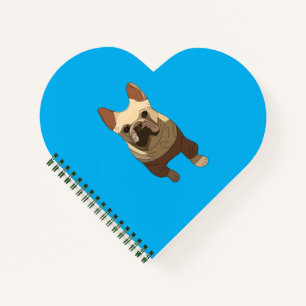 French Bulldog, Lavender Purple Notebook