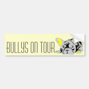 French Bulldog laying contemporary personalised Bumper Sticker