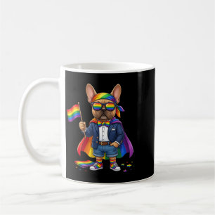 French Bulldog Lgbt Rainbow Lesbian Gay Pride Coffee Mug