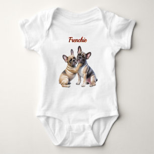 French Bulldog Liebe französische Bulldogge  Baby Bodysuit