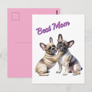 French Bulldog Liebe französische Bulldogge Postcard