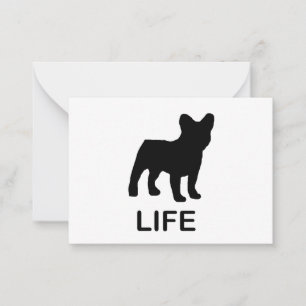 french bulldog life card