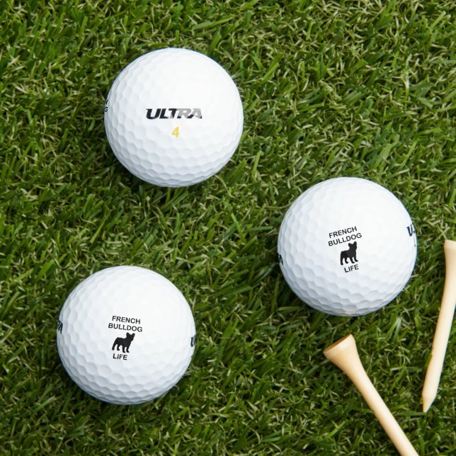 french bulldog life golf balls (Insitu Grass)