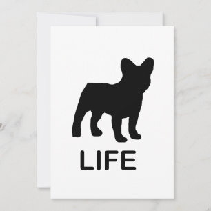 french bulldog life invitation