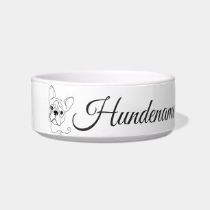 French Bulldog Line Art personalized bowl