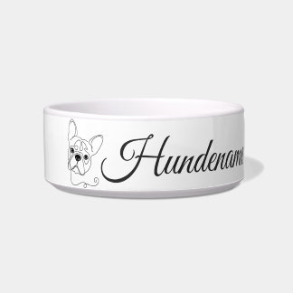 French Bulldog Line Art personalized bowl