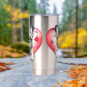 French Bulldog Logo  Insulated Tumbler