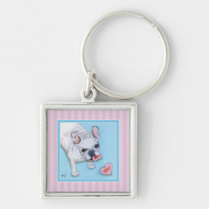 French Bulldog Love 1 Key Ring