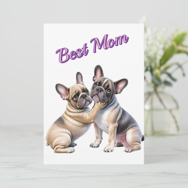 French Bulldog Love French Bulldog  Thank You Card (Standing Front)
