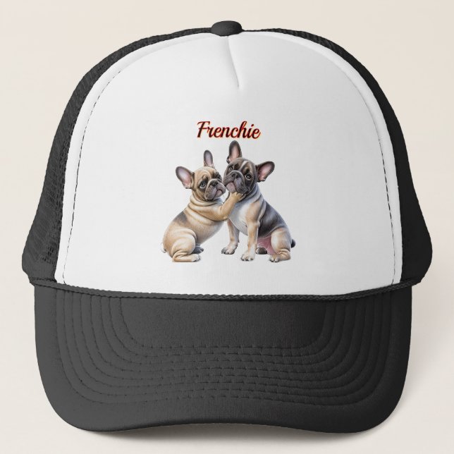French Bulldog Love French Bulldog  Trucker Hat (Front)