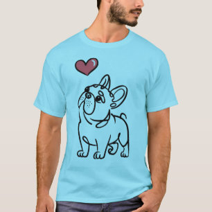 French Bulldog Love Frenchie Dog Mom Funny Girls T-Shirt