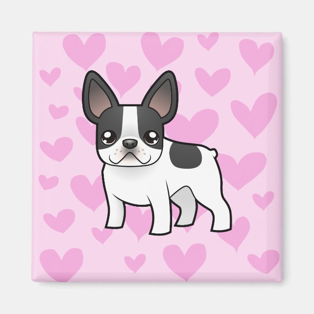 French Bulldog Love Magnet (Front)