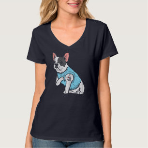 French Bulldog Love Mum Tattoo Frenchie Dog Owner T-Shirt