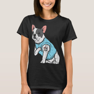 French Bulldog Love Mum Tattoo Frenchie Dog Owner  T-Shirt