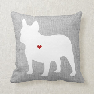 French Bulldog Lover Heart Pet Cushion