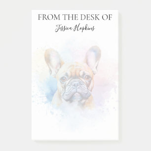 French Bulldog Lover Monogrammed Dog Post-it Notes