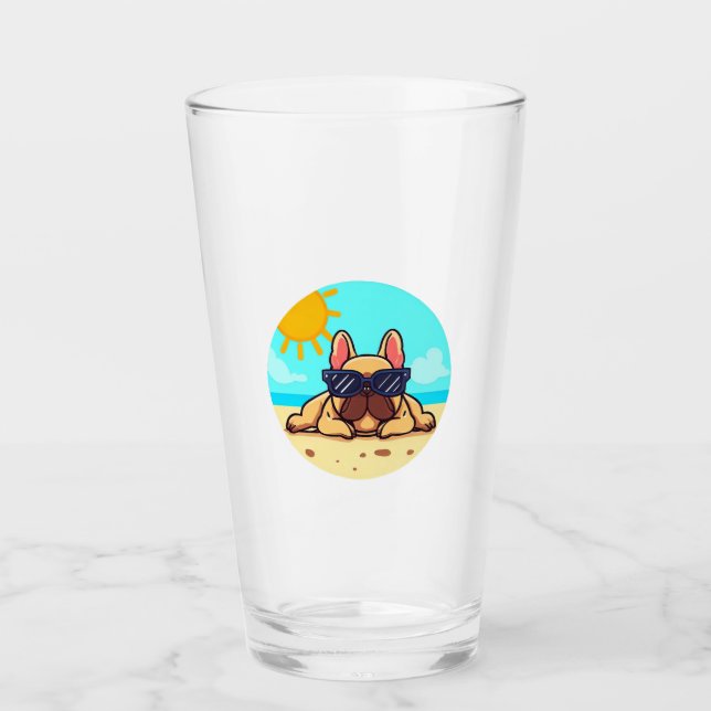 French Bulldog Lovers Glass (Front)