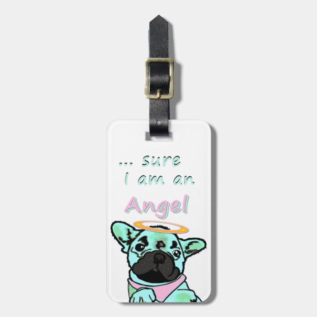 French Bulldog Luggage Tag (Front Vertical)