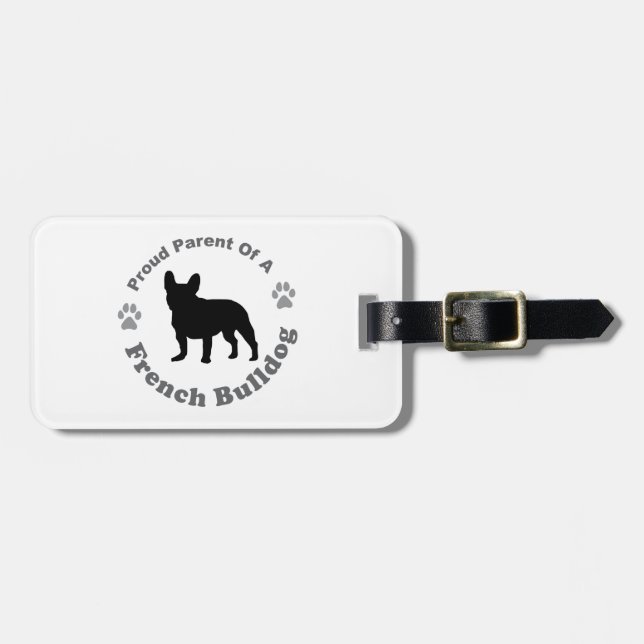 French Bulldog Luggage Tag (Front Horizontal)